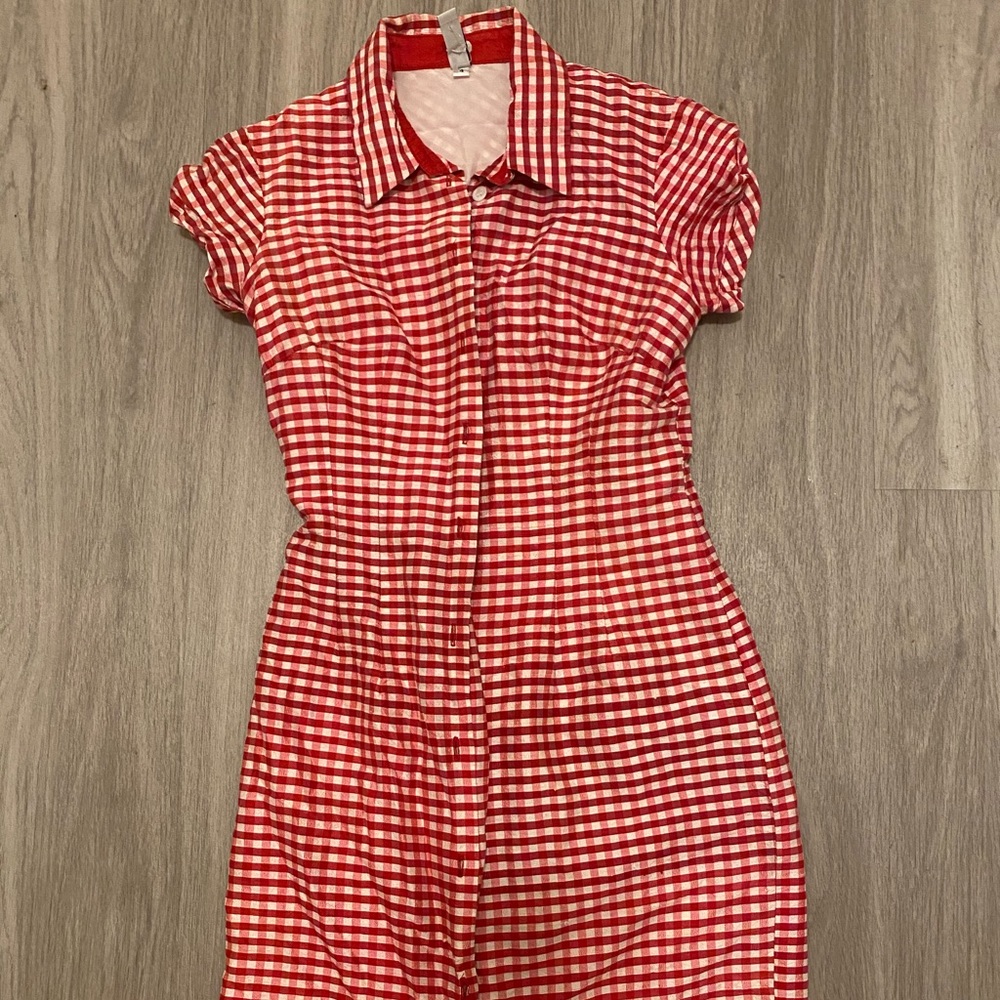 ✨FREE ADD-ON✨ 50s style red/white checkered dress